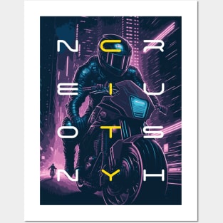 Racing the neon Posters and Art